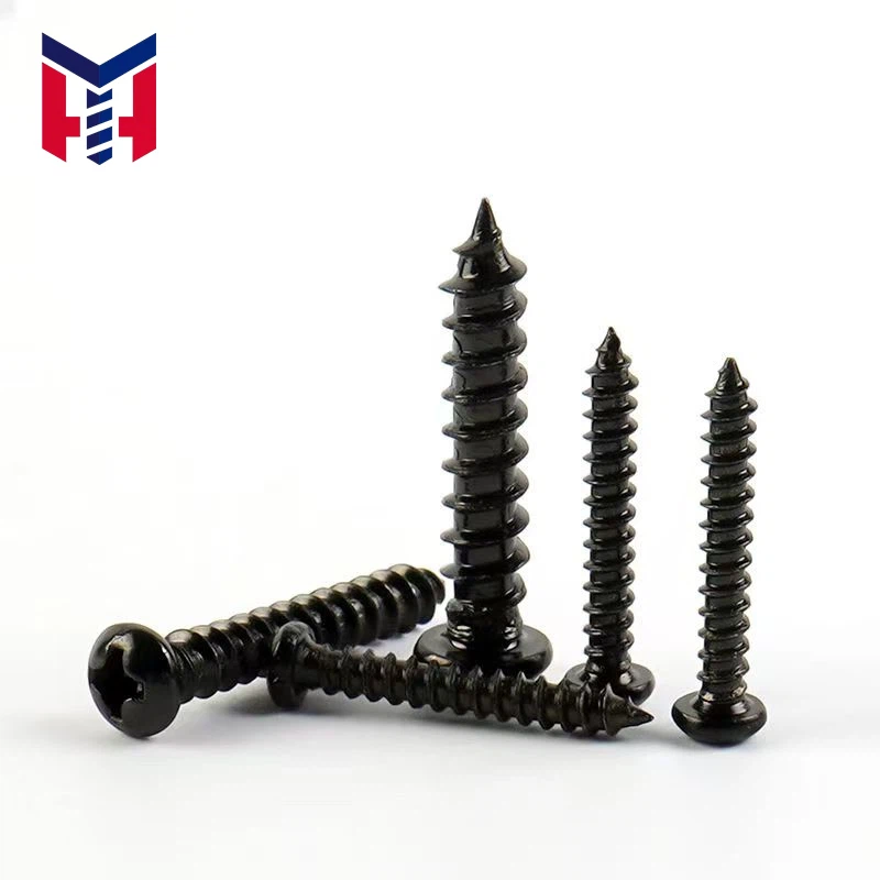 Black Round Head Screws
